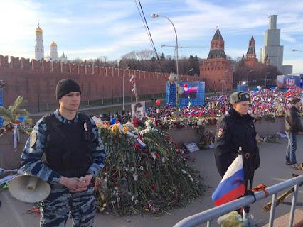 Site of Nemtsov murder and Annexation rally in Moscow