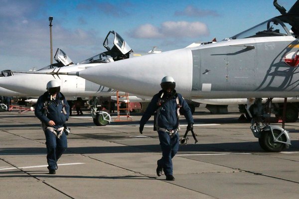 Действия авиации на аэродроме #Мариновка в ходе внезапной проверки боеготовности #ЮВО 