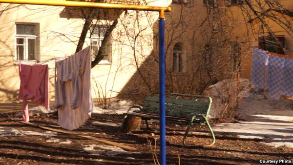 Scenery outside the Russian president's residence in suburban Moscow 