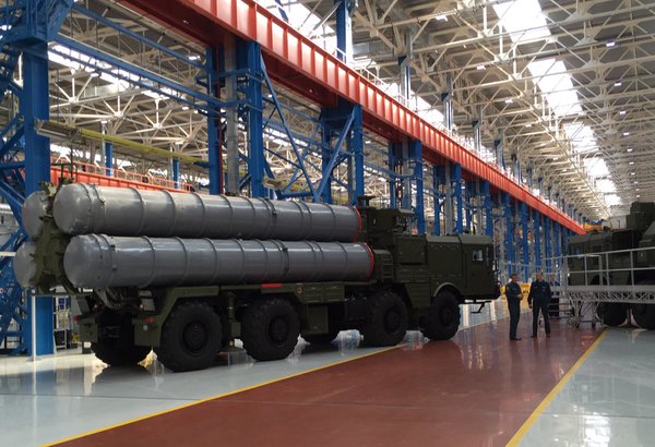 Putin opening new weapons factory today. Company is Almaz-Antey - maker of the Buk missile system