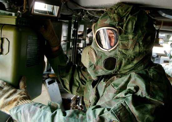 Russian CBRN troops of Western military district taking part in big civil defense drill