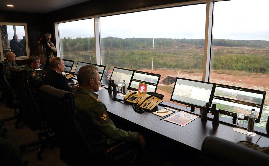 President Putin observed action of the troops of the Union State of Russia and Belarus during #Zapad2017 joint strategic military exercises   