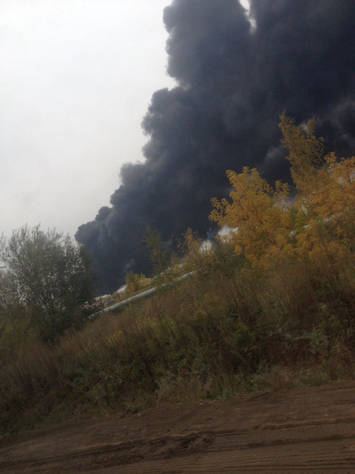 Fire at Lukoil oil refinery in Kstovo of Nizhniy Novhorod region