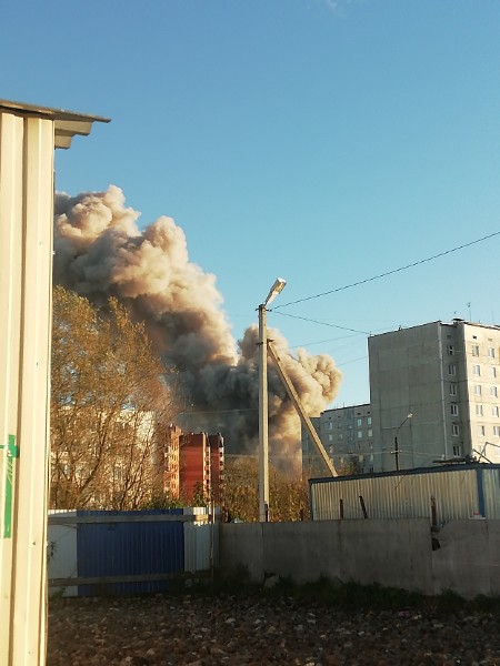 Photos of explosion at Fireworks plant near St.Petersburg