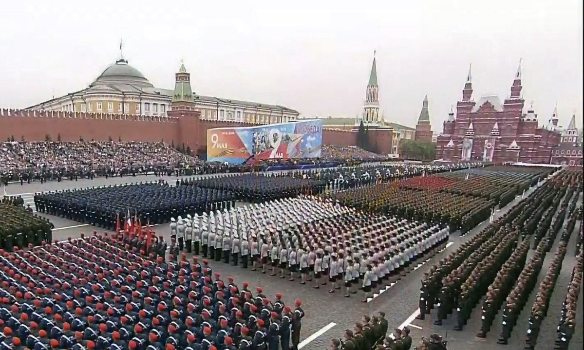 Aerial part of military parade in Moscow cancelled cause of bad weather ...