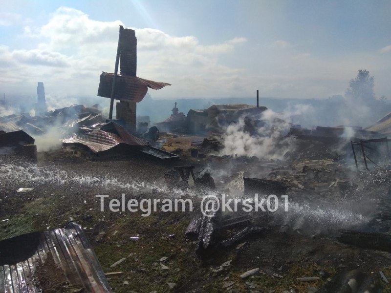 Damage in Kamyanka village