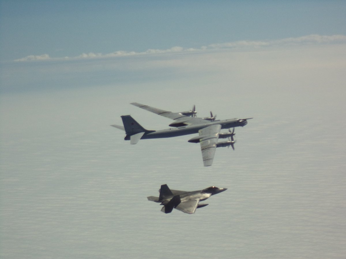 NORAD intercepts Russian bombers in the Alaskan Air Defense Identification Zone on June 10th, 2020