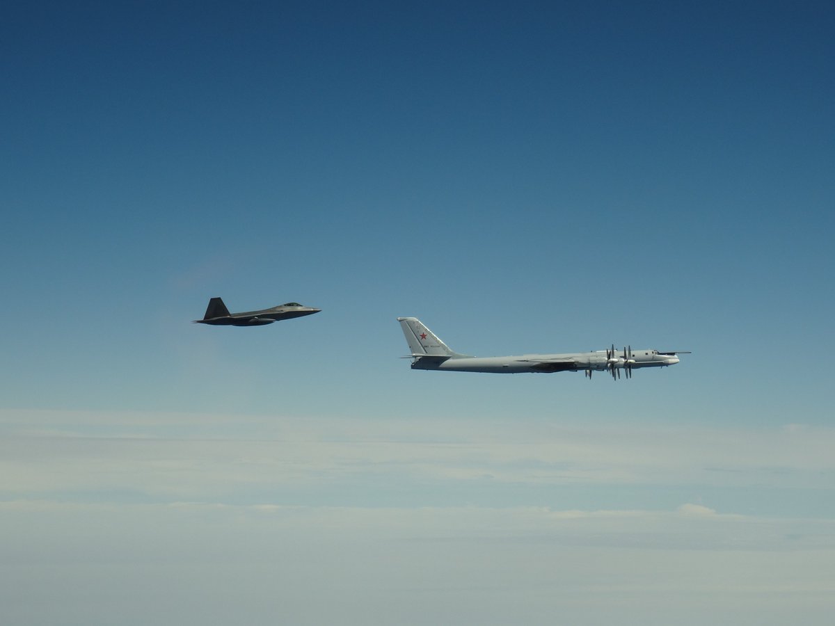 NORAD intercepts Russian bombers in the Alaskan Air Defense Identification Zone on June 10th, 2020