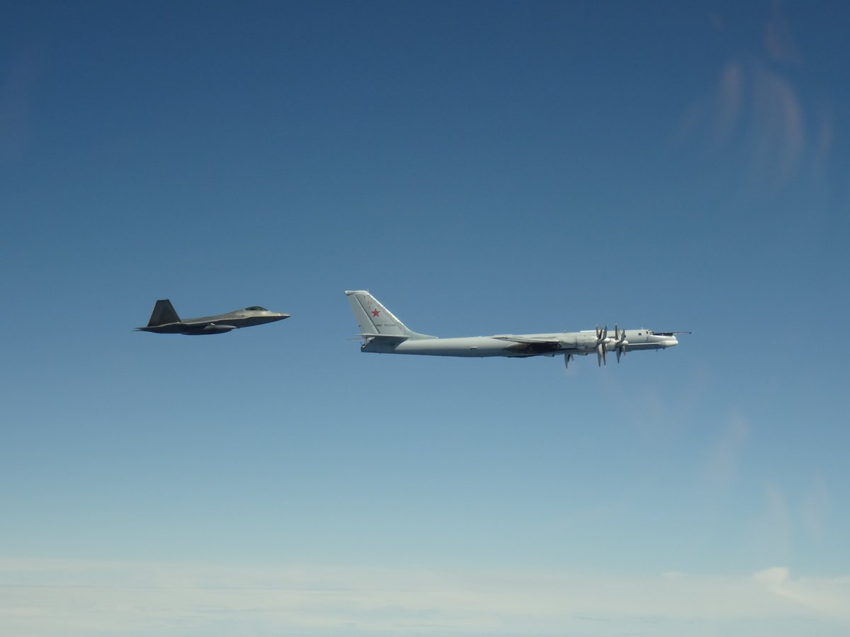 NORAD intercepts Russian bombers in the Alaskan Air Defense Identification Zone on June 10th, 2020