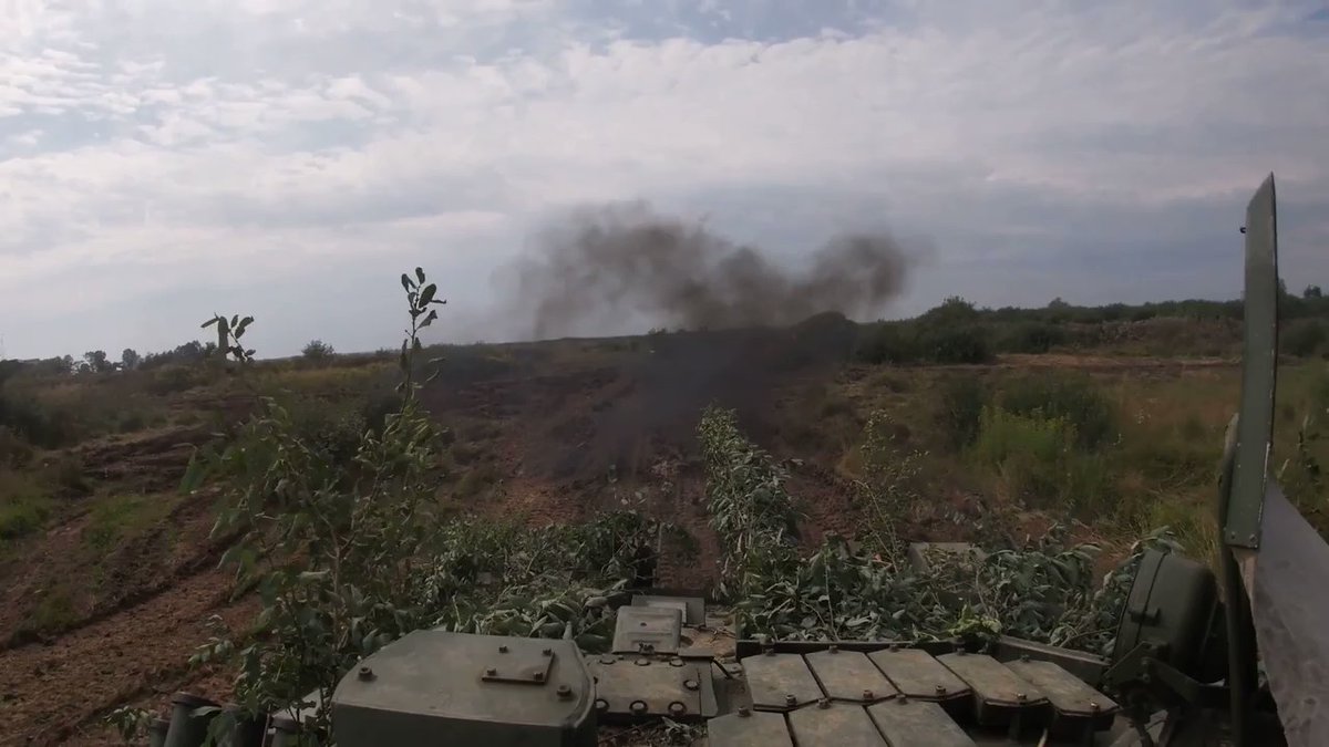 T-72B3 tanks of the Army Corps of the Baltic Fleet of Russia in live firing exercise in Kaliningrad. Part of a larger exercise involving 6 000 troops in both Kaliningrad and Leningrad