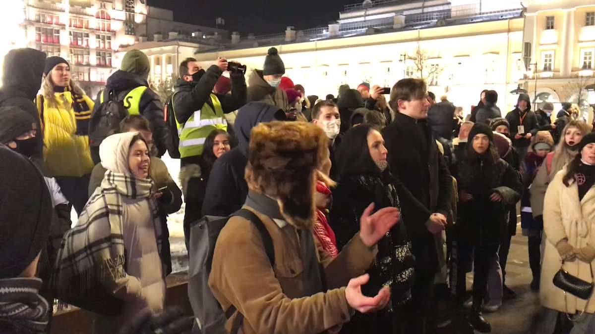 Protesters chant Send Putin to the Hague!