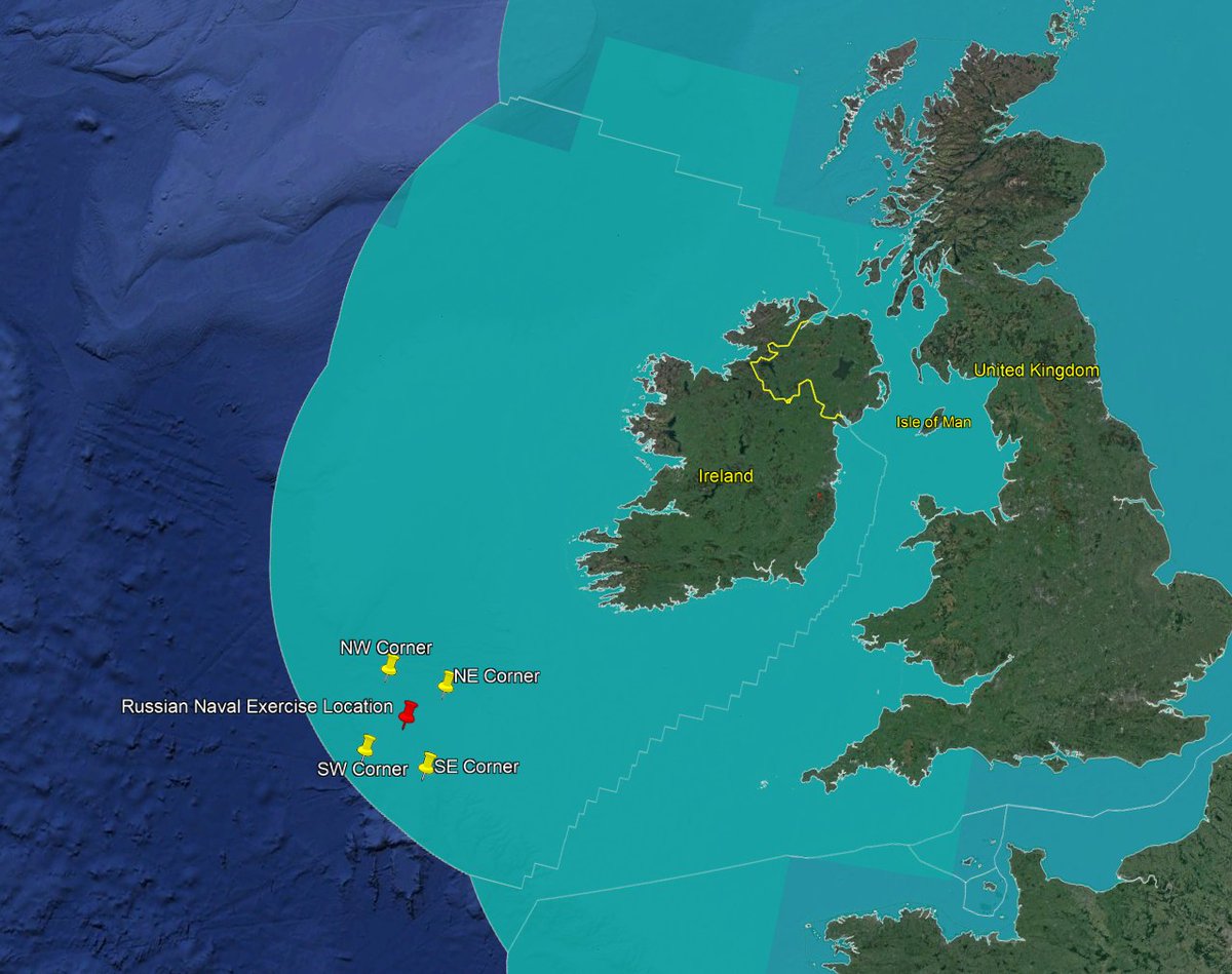 A live fire Russian naval exercise has been scheduled inside the Irish EEZ