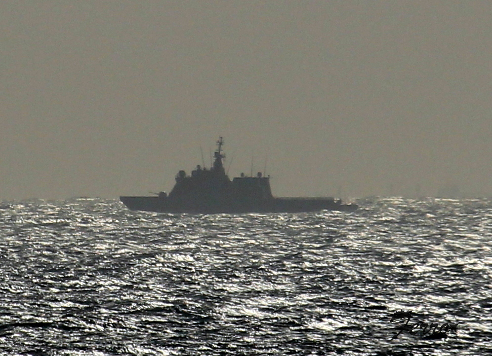 Russian Navy amphibious ships RFA PYOTR MORGUNOV, OLENEGORSKIY GORNYAK & GEORGIY POBEDONOSETS heading east through the Strait of Gibraltar a short while ago 