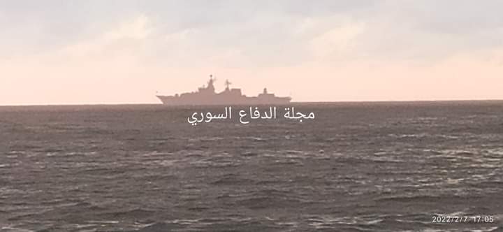 Russian Navy this evening near Tartous