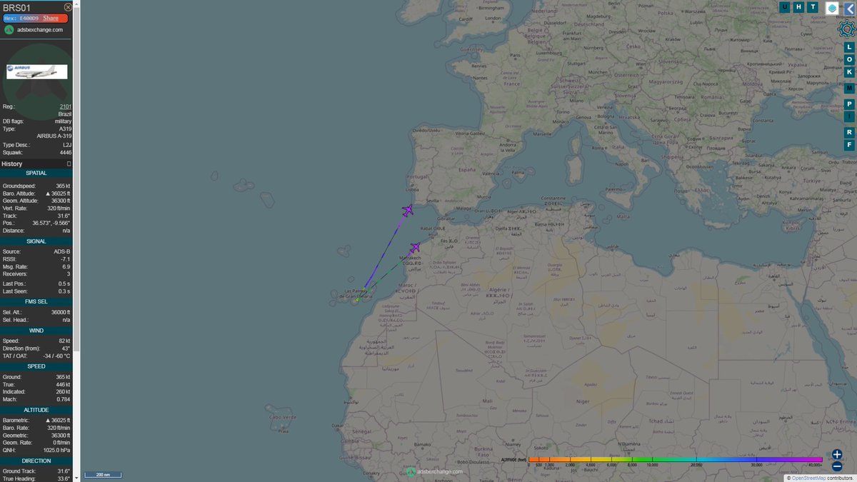 Brazil's President Jair Bolsonaro en route to Russia