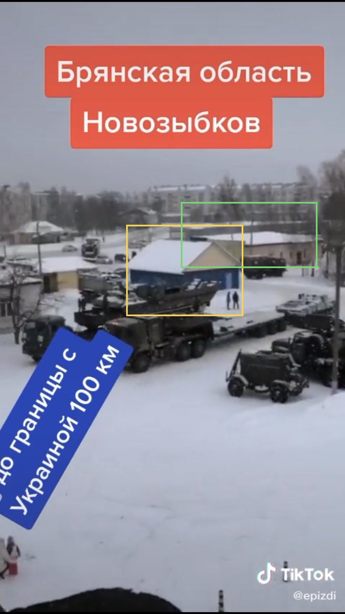 Video of BMP-1/2 IFV's from a train loading on flatbeds in Novozybkov, uploaded 9 hours ago geolocated at the train station 36km from Ukraine