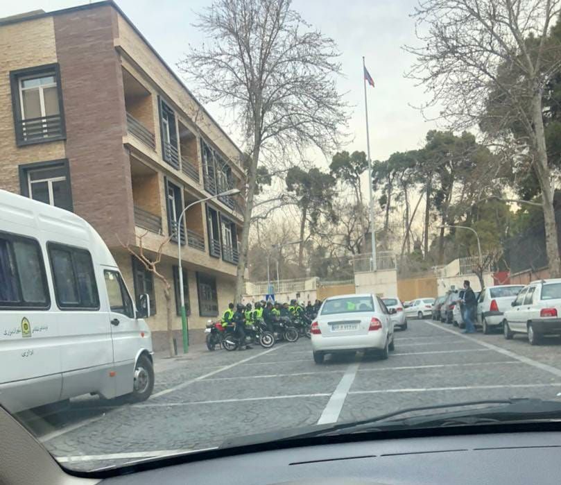 Iran riot police deployed inside Russian Embassy in Tehran to repel any likely attack by demonstrators. Here in IRAN, anti-govt sentiments are highly aligned by anti-Russian ones