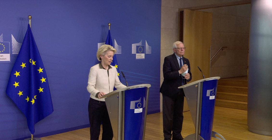 Прэзідэнт @VonDerLeyen і высокапастаўлены прадстаўнік @JosepBorrellF аб&39;яўляюць, што ўпершыню ў гісторыі Еўрапейскі саюз прафінансуе закупку і дастаўку ваеннай тэхнікі ў краіну, якая падвяргаецца нападу. Гэта пераломны момант