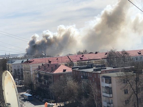 Brand vid militärt forskningsinstitut i Tver