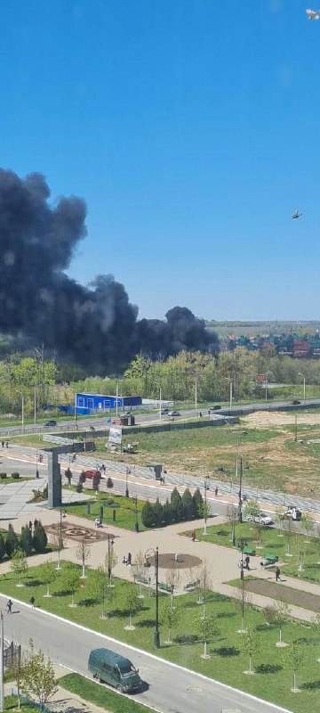 Fire in Kursk
