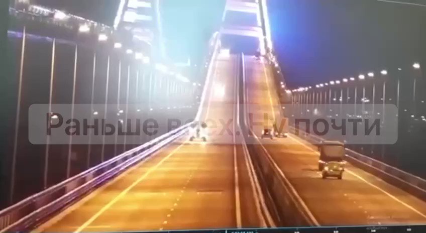 Un altre vídeo de l'explosió al pont de Crimea