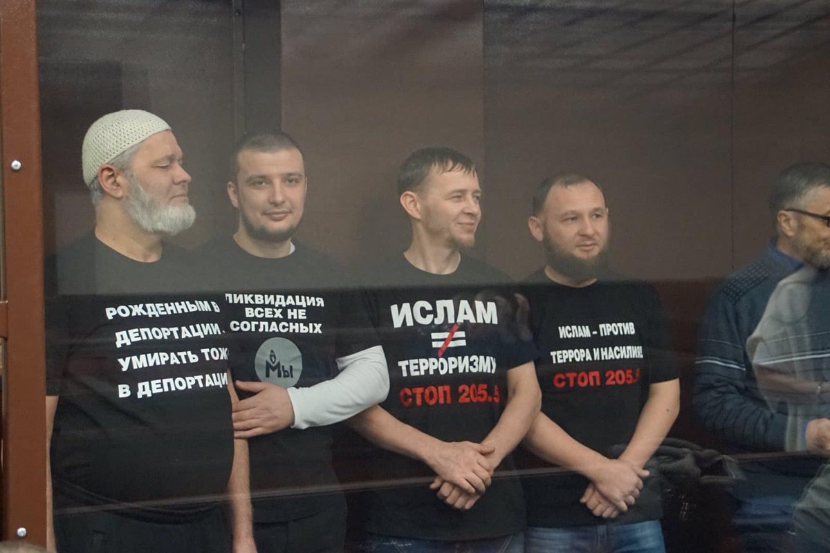 Rusijos Federacija nuteisė politinius kalinius Gazijevą, Gafarovą, Karimovą, Murtazą ir Osmanovą kalėti 13 metų kolonijoje