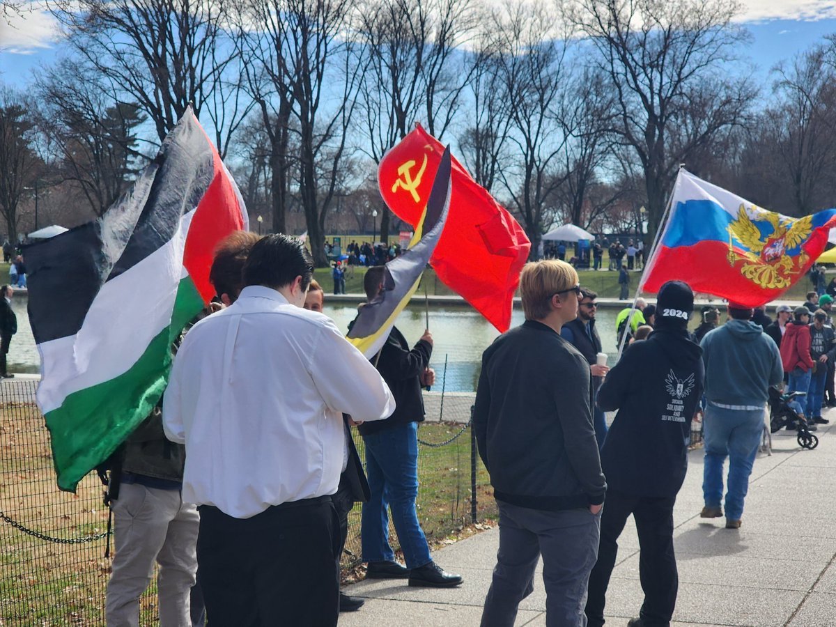 Pro-ryska rally i Washington, DC idag