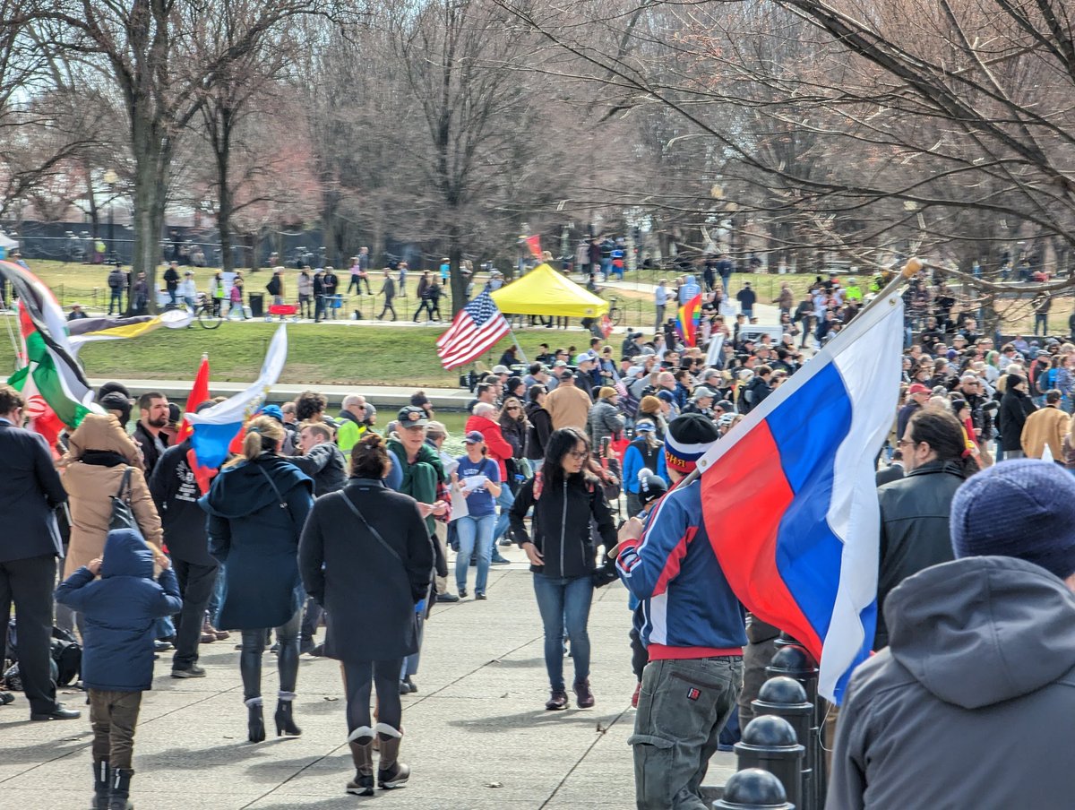 Pro-Russian rally in Washington, D.C. today 