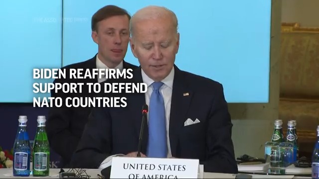 El president Joe Biden reafirma el compromís dels EUA amb l'OTAN mentre es troba amb els líders dels Nou de Bucarest. Defensarem literalment cada polzada de l'OTAN