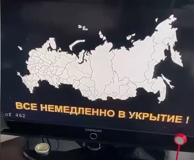 L'attacco nucleare è stato condotto, per favore vai al rifugio, prendi le tue pillole di ioduro di calcio - allarme rosso in diverse regioni della Russia trasmesso via TV e radio in un sospetto attacco hacker