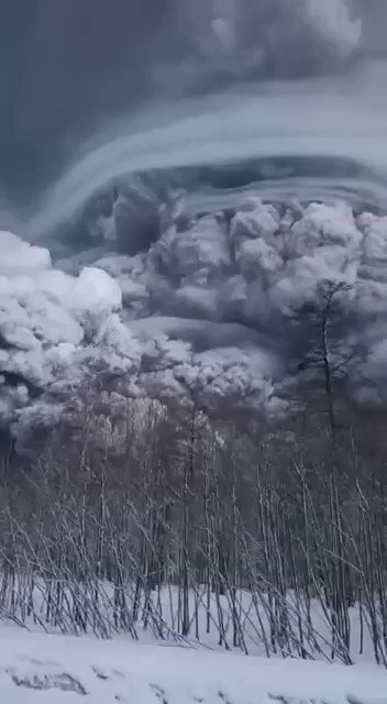 A powerful eruption of the Shiveluch volcano took place on the Kamchatka Peninsula, Ruzzia, in the morning of April 11. Volcanic ash covered the nearest villages, the height of ash clouds was up to 20 kilometers.nThe volcano has been assigned the highest, red aviation danger code