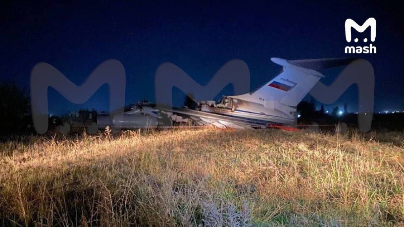 Il-76 הרוסי עלה באש במהלך ההמראה בבסיס אוויר בטג'יקיסטן