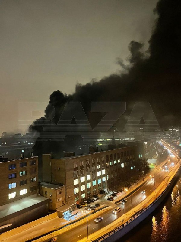 آتش سوزی در کارخانه Elektrozavod در مسکو