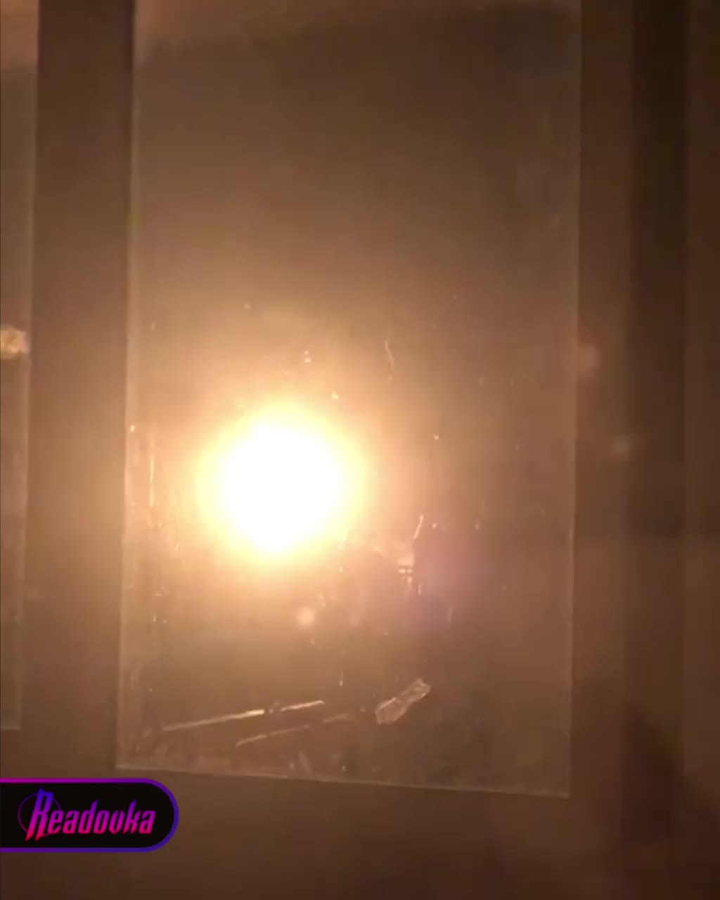Brand in een raffinaderij in Toeapse, Krasnodar Krai in Rusland