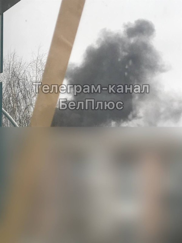 Brand i Belgorod-distriktet till följd av beskjutning