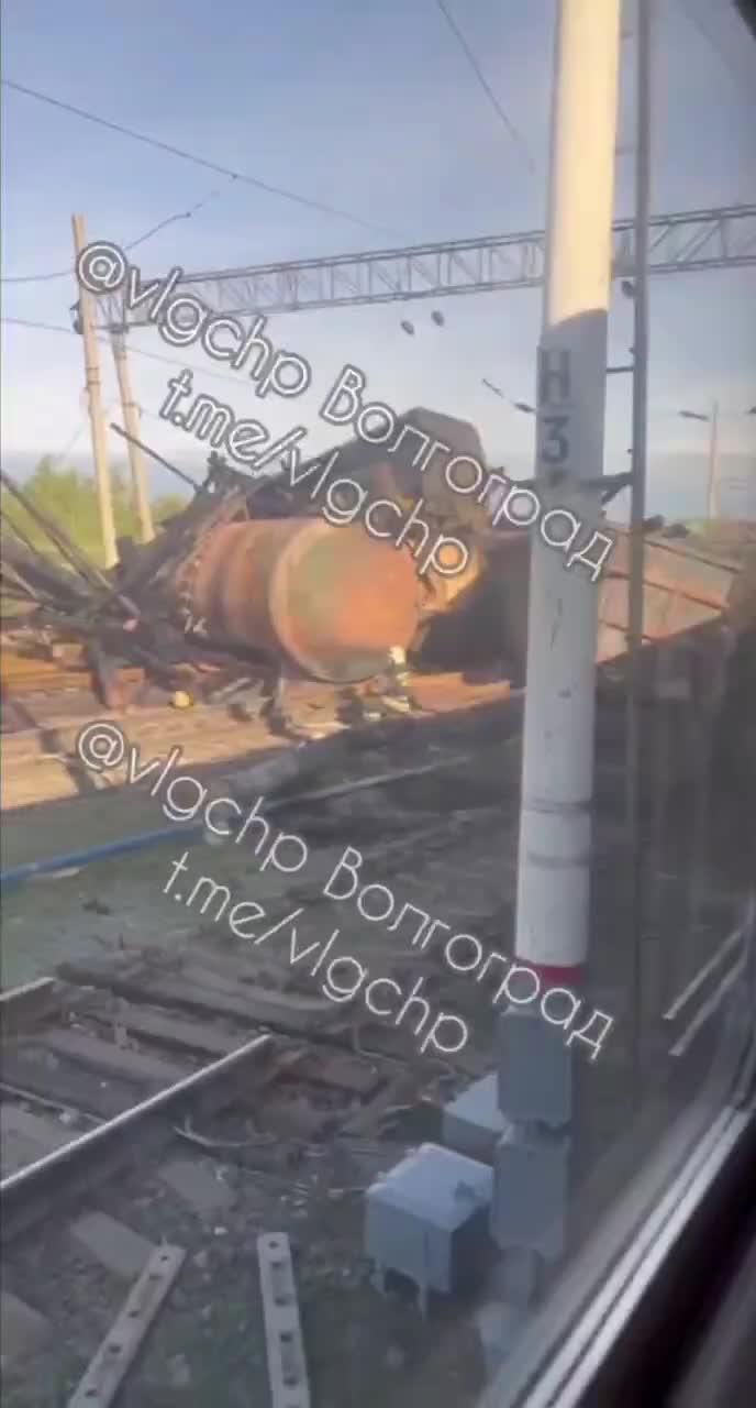 Un tren de marfă a deraiat în regiunea Volgograd din Rusia