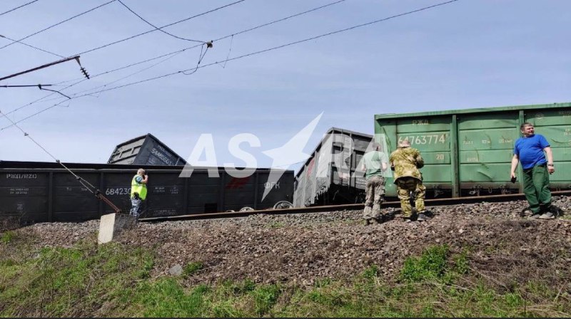 Un tren de mercancías descarriló cerca de Krasnoyarsk