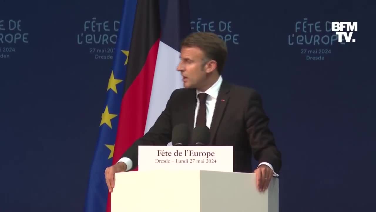 Emmanuel Macron: Nu purtăm război împotriva Rusiei și a poporului ei. Noi, europenii, vrem pace.