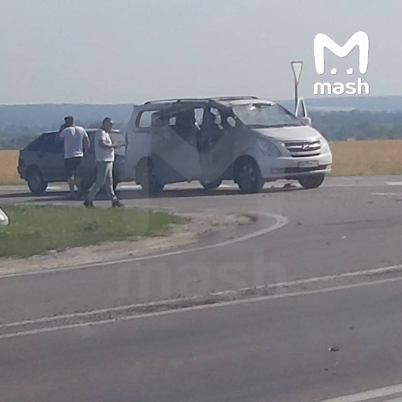 Drohne hat ein Fahrzeug im Dorf Borisovka in der Region Belgorod angegriffen, 2 Personen verletzt