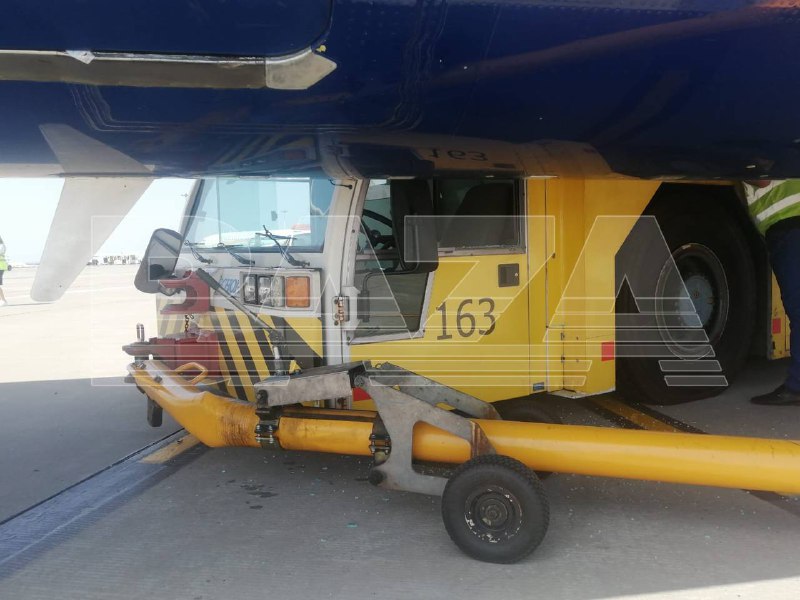 A tug made a hole in the fuselage of an Aeroflot plane at Kazan airport. According to the Base, the collision occurred on the morning of July 5