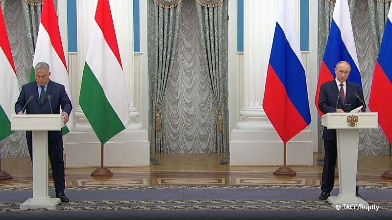 Путін після зустрічі з прем'єром Угорщини Орбаном назвав однією з умов припинення конфлікту виведення українських військ з Донбасу, а також із Запоріжжя та Херсона