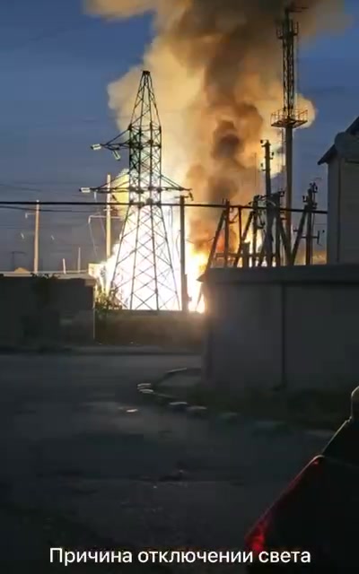 Incendio en la subestación de Khasavyurt, Daguestán