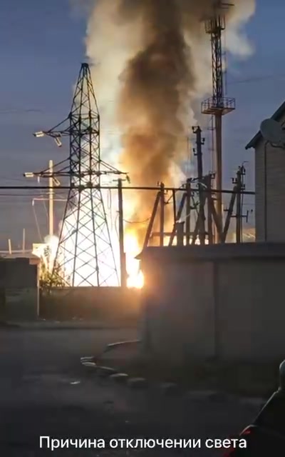 Incendio en la subestación de Khasavyurt, Daguestán