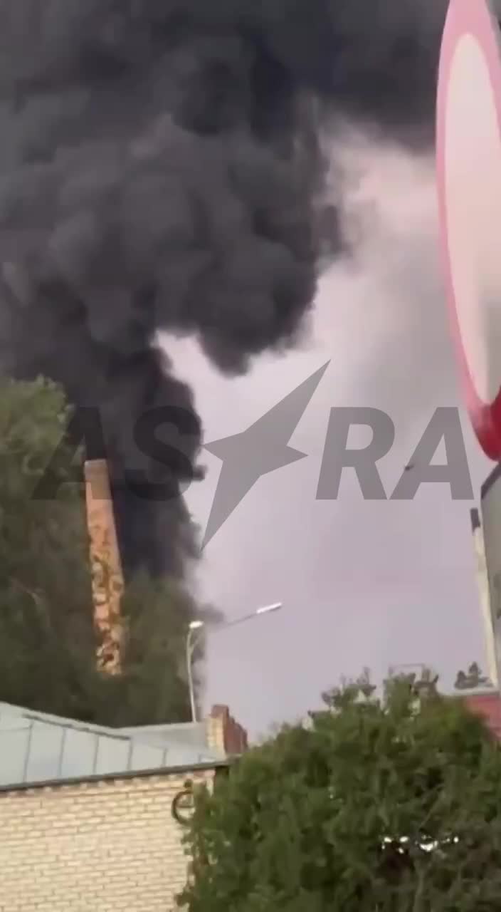 Oil depot is on fire in Kalach-na-Donu town of Volgograd region as result of drone attack