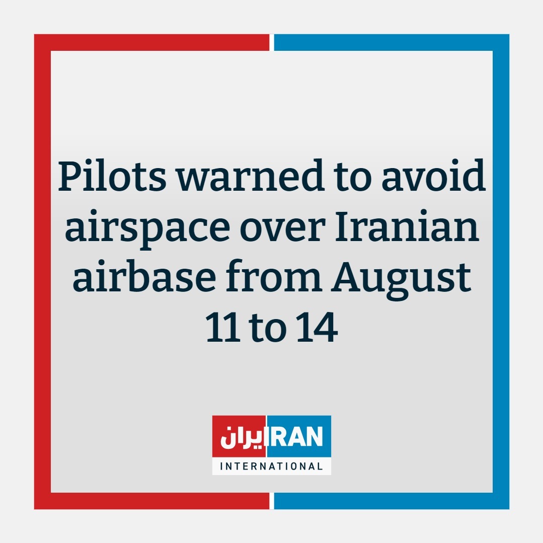 A new NOTAM warns pilots to avoid flying over an area close to Iran's Nojeh air base in Hamadan from 04:30 to 14:30 UTC daily, from August 11 to August 14, 2024, due to scheduled gunfire. The affected area extends from the ground up to 10,000 feet above mean sea level. Iran has not made it clear what military exercises are planned to be held in the area, but Reuters reported Friday that dozens of Russian military personnel are being trained in Iran to use the Fath-360 close-range ballistic missile system. In 2016, Iran granted Russia permission to conduct air operations in Syria from the same airbase in Hamadan, and it seems a likely scenario that the Russian personnel are using the Nojeh airbase again, this time for training purposes