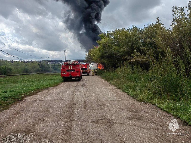 Dos heridos en una explosión e incendio en una planta química en Sterlitamak, Bashkirostán