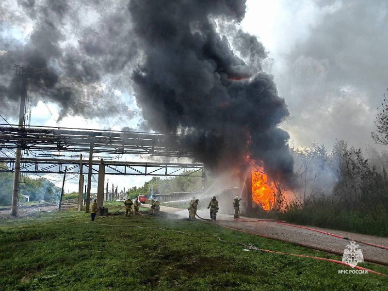 Dos heridos en una explosión e incendio en una planta química en Sterlitamak, Bashkirostán