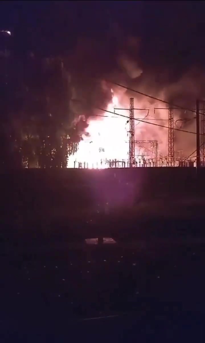 Se incendió la subestación ferroviaria de Transsiberia en Mariinsk, región de Kemerovo