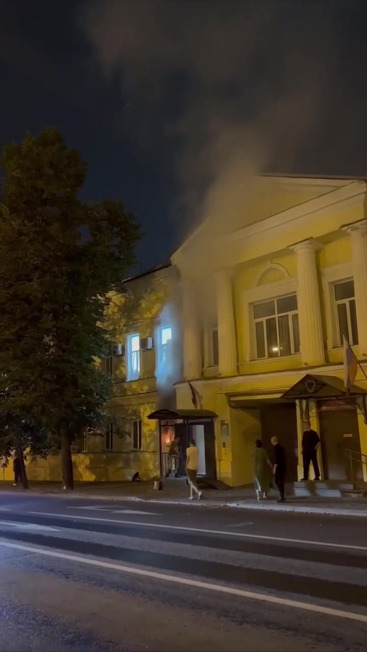 Woman and her 13-year-old son set fire to military commandant's office in Kazan. They were detained by passers-by