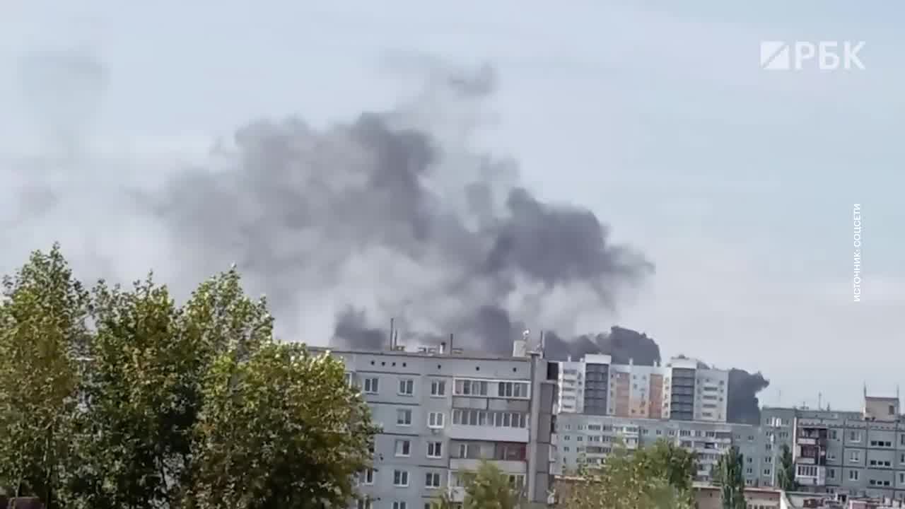 Brand rapporterades vid OmskTransMash-fabriken i Omsk